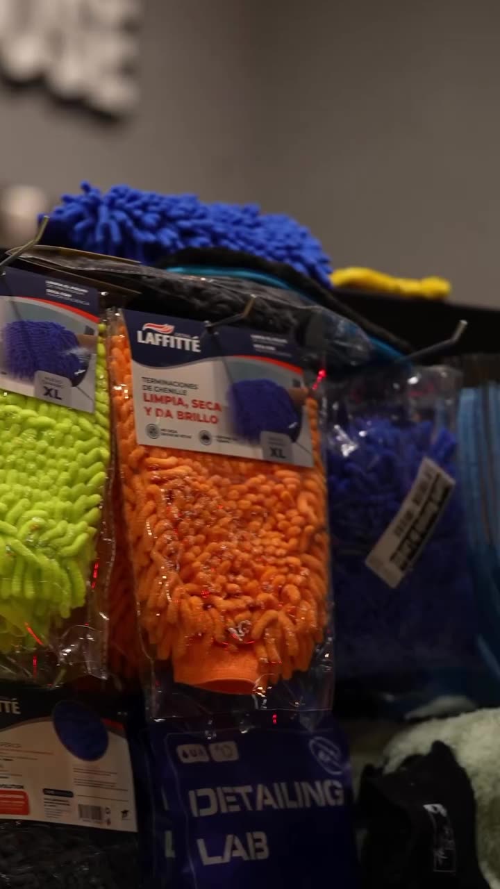 Guantes y paños de microfibra Lafitte